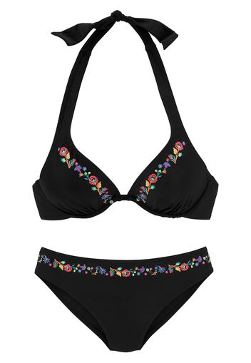 BUFFALO Bikini 'Flori'  nero / colori misti