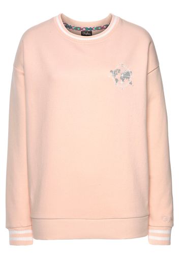 BUFFALO Felpa  rosa / bianco