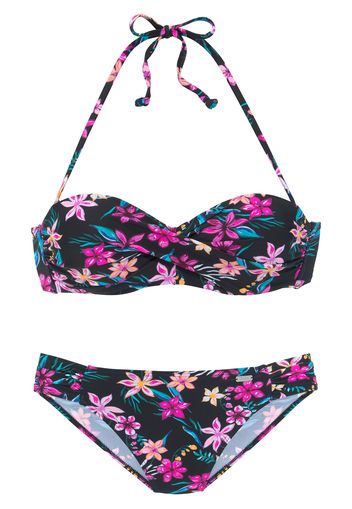 BUFFALO Bikini  nero / fucsia / pesca / smeraldo / turchese