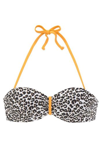 BUFFALO Top per bikini 'Kitty'  beige / marrone / giallo