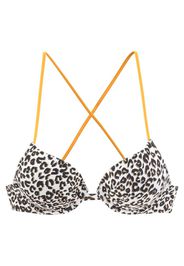 BUFFALO Top per bikini 'Kitty'  bianco / giallo / marrone