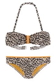 BUFFALO Bikini  marrone / crema / arancione