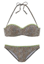 BUFFALO Bikini  nero / beige / verde neon