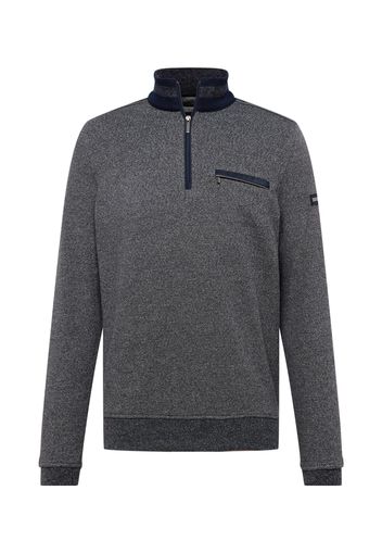 bugatti Pullover  grigio scuro / bianco / blu scuro