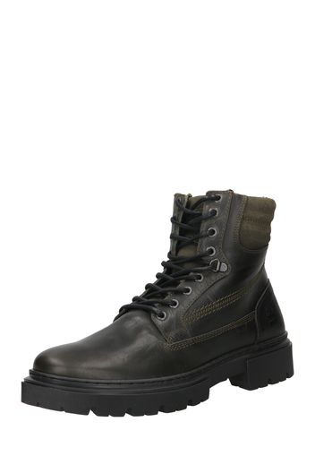 BULLBOXER Boots stringati  nero / cachi