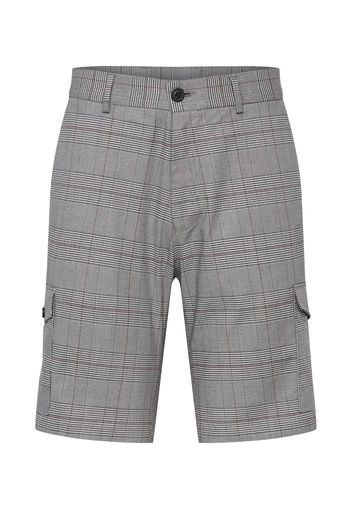 BURTON MENSWEAR LONDON Pantaloni cargo  nero / bianco / grigio scuro / rosso pastello