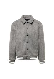 BURTON MENSWEAR LONDON Giacca di mezza stagione 'Varsity'  grigio sfumato / bianco