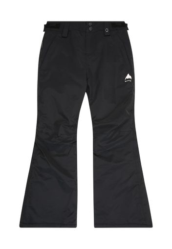 BURTON Pantaloni per outdoor  nero / bianco