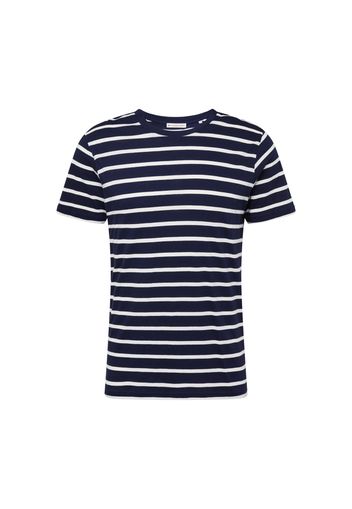 By Garment Makers Maglietta 'Fabian'  navy / bianco