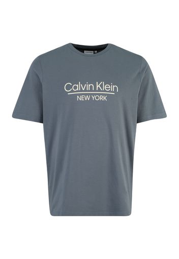 Calvin Klein Big & Tall Maglietta  grigio scuro / bianco