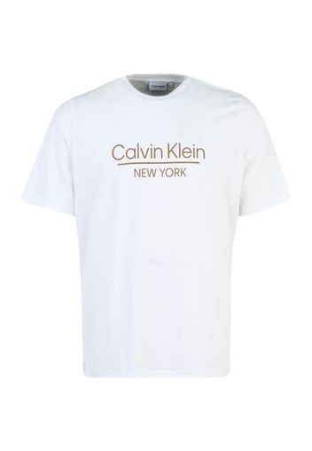 Calvin Klein Big & Tall Maglietta  marrone / bianco