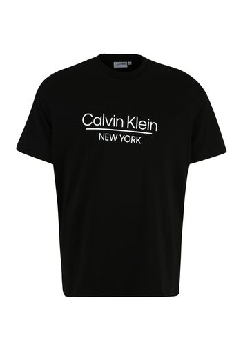 Calvin Klein Big & Tall Maglietta  nero / bianco