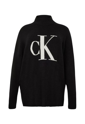 Calvin Klein Jeans Curve Pullover  nero / bianco