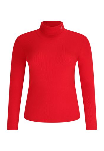 Calvin Klein Jeans Curve Pullover  rosso fuoco / bianco