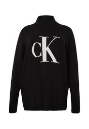 Calvin Klein Jeans Curve Pullover  nero / bianco