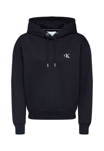 Calvin Klein Jeans Felpa 'CK EMBROIDERY HOODIE'  nero