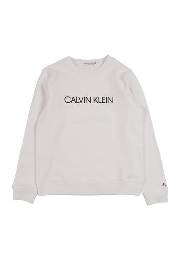 Calvin Klein Jeans Felpa  bianco / nero