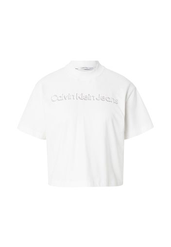 Calvin Klein Jeans Maglietta  bianco / grigio
