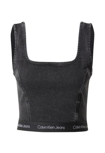Calvin Klein Jeans Top  nero denim / bianco
