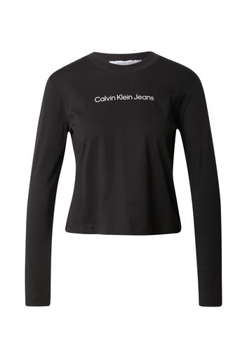 Calvin Klein Jeans Maglietta  nero / bianco