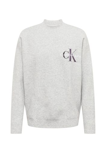 Calvin Klein Jeans Pullover  grigio chiaro / nero / bianco