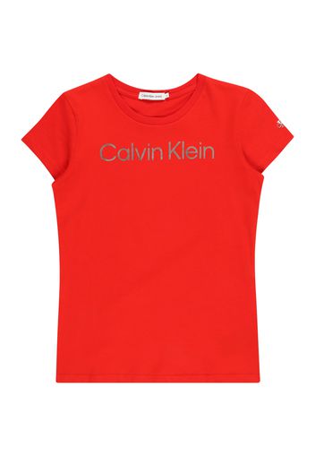 Calvin Klein Jeans Maglietta  rosso / grigio argento