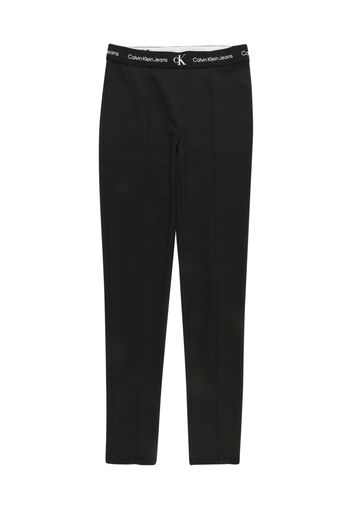 Calvin Klein Jeans Pantaloni  nero / bianco