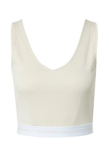 Calvin Klein Jeans Top  sabbia / bianco