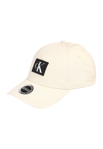 Calvin Klein Jeans Cappello da baseball  bianco / nero / guscio d'uovo