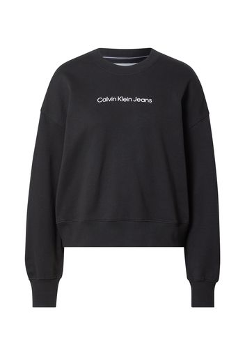 Calvin Klein Jeans Felpa  nero / bianco
