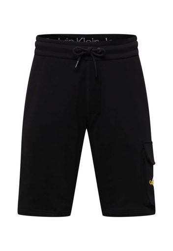 Calvin Klein Jeans Pantaloni cargo  nero / bianco / giallo