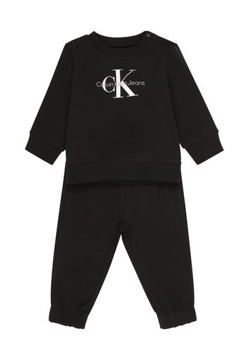 Calvin Klein Jeans Tuta da jogging  nero / bianco