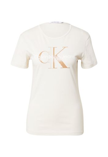 Calvin Klein Jeans Maglietta  beige chiaro / beige / bianco