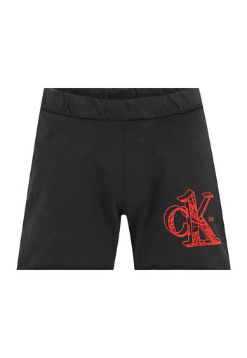 Calvin Klein Jeans Pantaloni  nero / rosso
