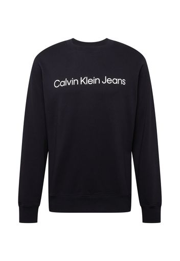 Calvin Klein Jeans Felpa  nero / bianco