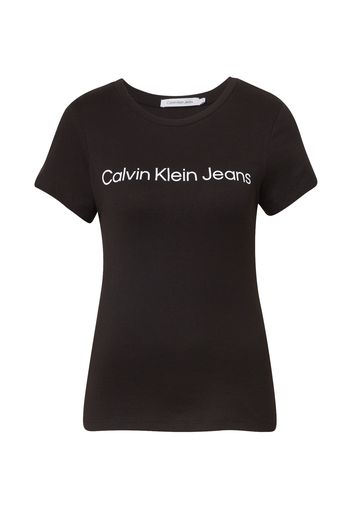 Calvin Klein Jeans Maglietta  nero / bianco