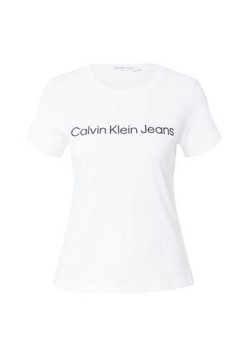 Calvin Klein Jeans Maglietta  bianco / nero