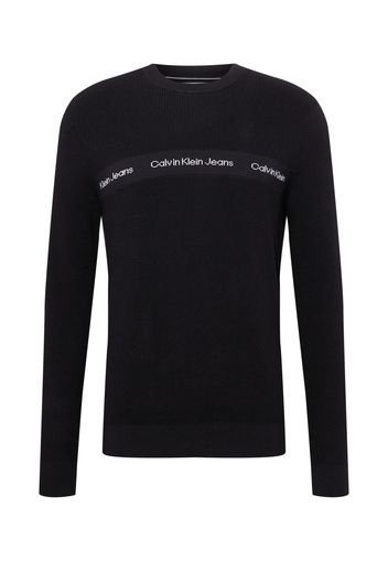 Calvin Klein Jeans Pullover  nero / bianco