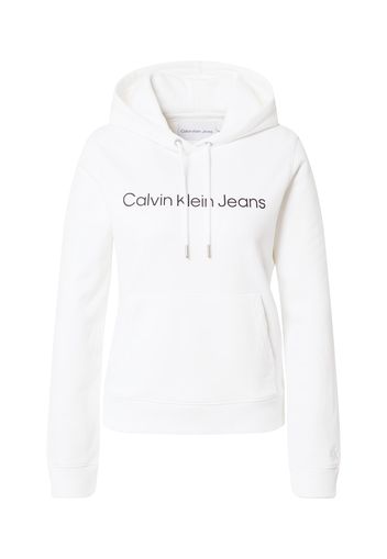 Calvin Klein Jeans Felpa  bianco / nero