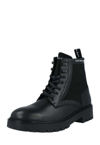 Calvin Klein Jeans Boots stringati 'BRADLEY'  nero / bianco