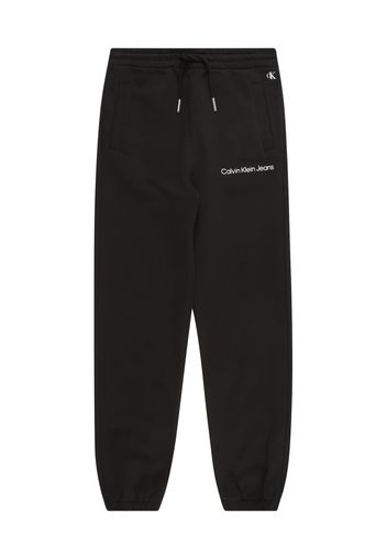 Calvin Klein Jeans Pantaloni  nero / bianco