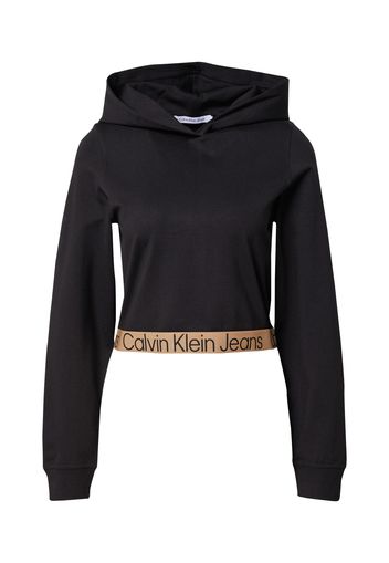 Calvin Klein Jeans Felpa  nero / marrone