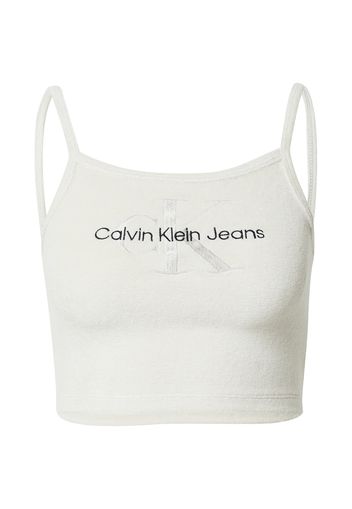 Calvin Klein Jeans Top  bianco lana / nero / offwhite