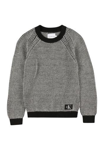 Calvin Klein Jeans Pullover  nero / bianco