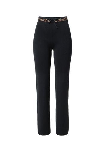 Calvin Klein Jeans Pantaloni  nero / marrone chiaro