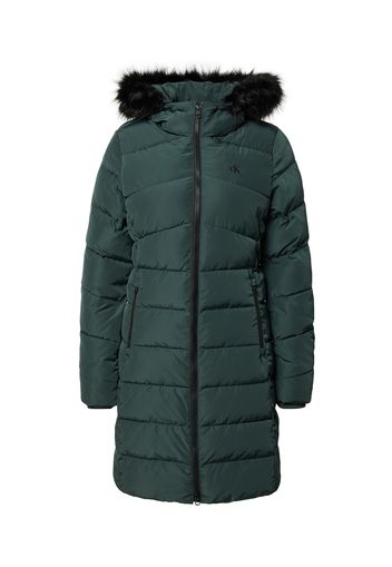 Calvin Klein Jeans Cappotto invernale  verde scuro / nero