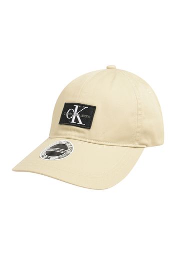 Calvin Klein Jeans Cappello da baseball  beige chiaro / nero / bianco