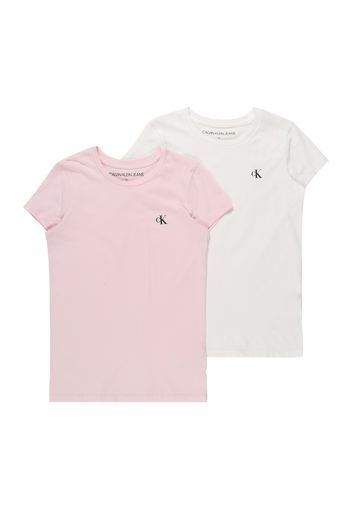 Calvin Klein Jeans Maglietta  rosa pastello / bianco / nero