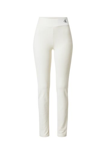 Calvin Klein Jeans Pantaloni  bianco / nero