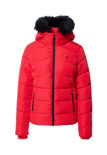 Calvin Klein Jeans Giacca invernale  rosso fuoco / nero